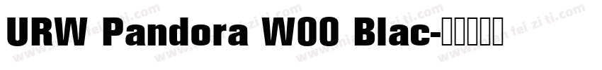 URW Pandora W00 Blac字体转换